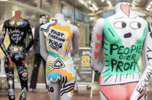 Photograph of MFM Kiosk Store and Exhibition Space in Quayside MediaCityUK